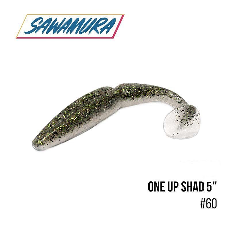 Виброхвост Sawamura One'Up Shad 5.0', 5 шт