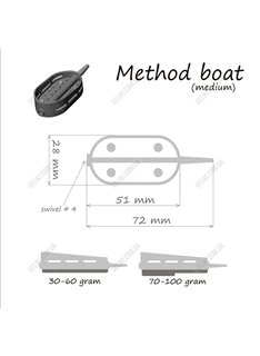 Кормушка Orange Boat Flat Method 30 г