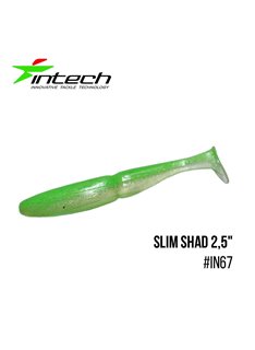 Виброхвост Intech Slim Shad 2.5', 12 шт