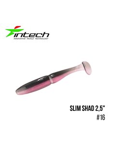 Виброхвост Intech Slim Shad 2.5', 12 шт