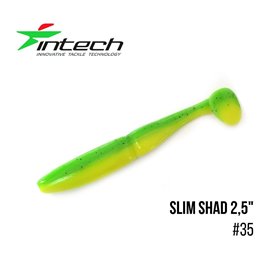 Виброхвост Intech Slim Shad 2.5', 12 шт