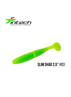 Виброхвост Intech Slim Shad 2.5', 12 шт