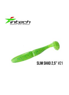 Виброхвост Intech Slim Shad 2.5', 12 шт