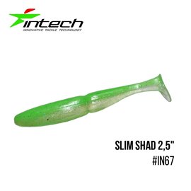 Виброхвост Intech Slim Shad 2.5', 12 шт