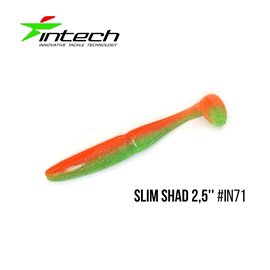 Виброхвост Intech Slim Shad 2.5', 12 шт