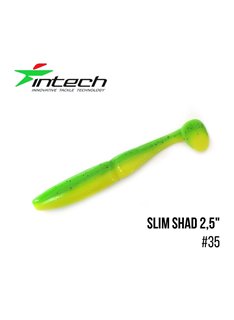 Виброхвост Intech Slim Shad 2.5', 12 шт