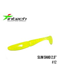 Виброхвост Intech Slim Shad 2.5', 12 шт