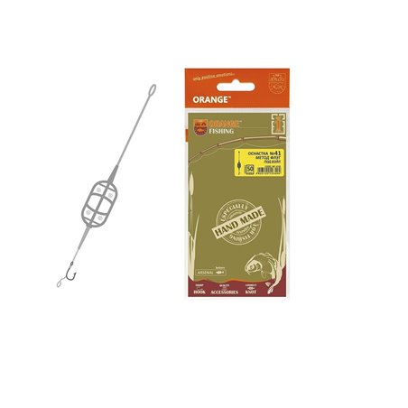 Готовый монтаж ORANGE Карп 41 Classic Flat Method Leadcore бойл 30 г