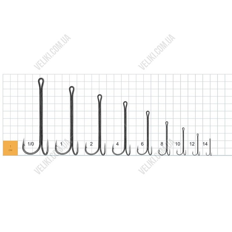 Крючки Gurza Double Hook X - Long K-1506 №1/0