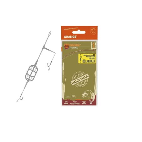 Готовый монтаж ORANGE Карп 42 Classic Flat Method Leadcore бойл 30 г