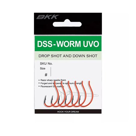 Крючок BKK DSS-Worm UVO 1/0 5 шт