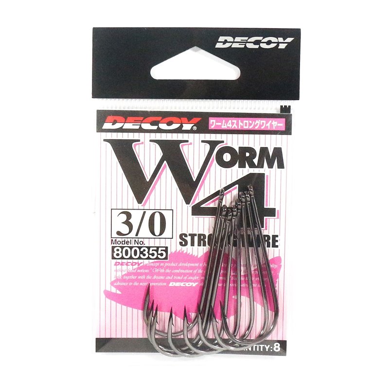 Крючок Decoy Worm 4 Strong Wire №3/0