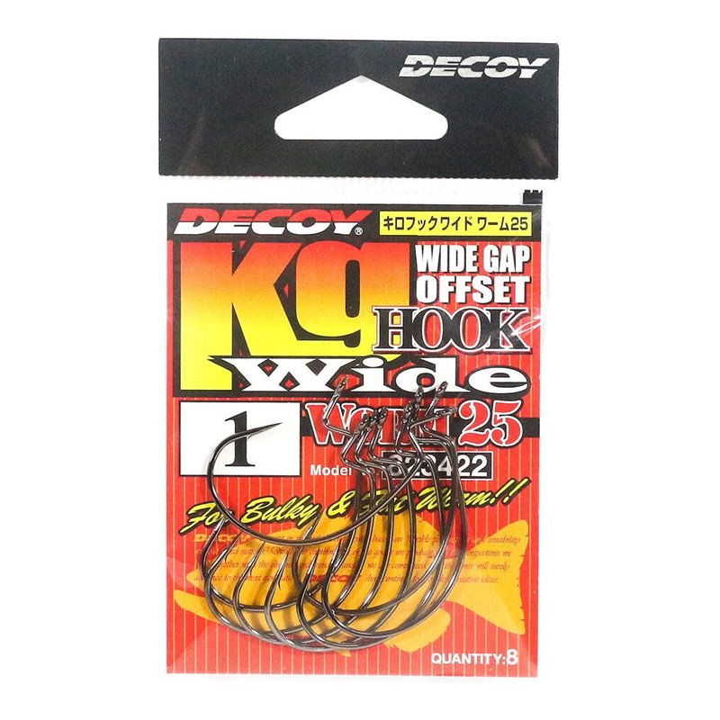 Крючок Decoy Worm 25 Kg High Power Hook Wide №1