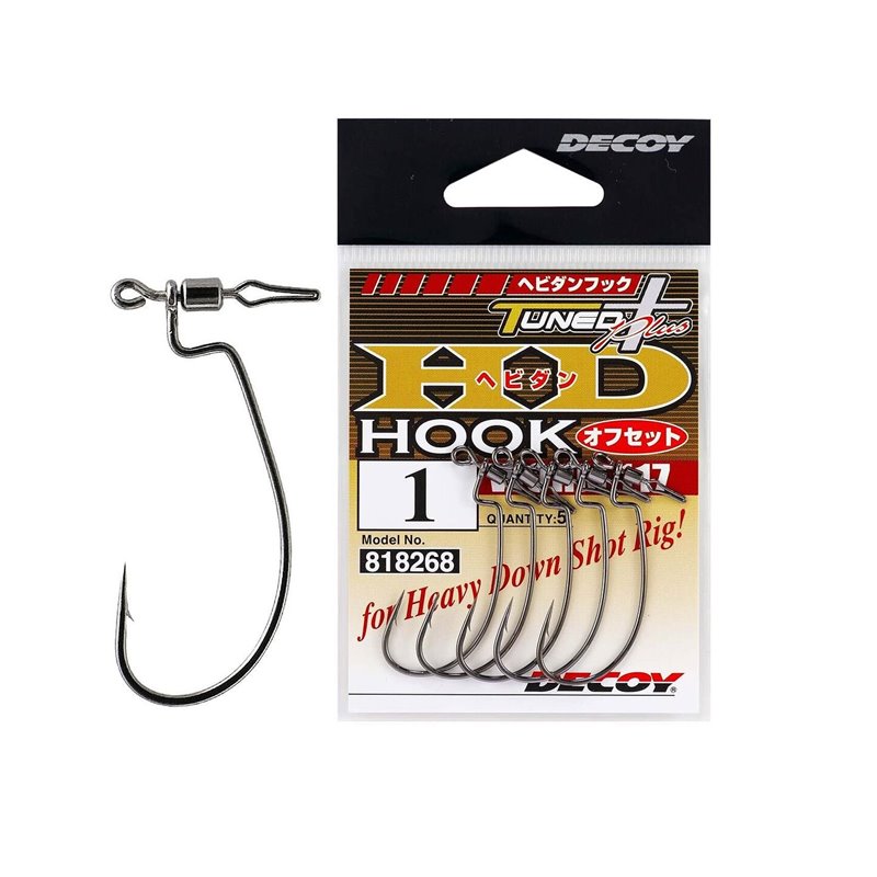 Крючок Decoy HD Hook Offset Worm 117 №2/0 4 шт