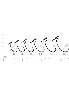 Крючок Decoy HD Hook Offset Worm 117 №2/0 4 шт