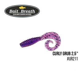 Твистер Bait Breath Curly Grub 2.5', 12 шт