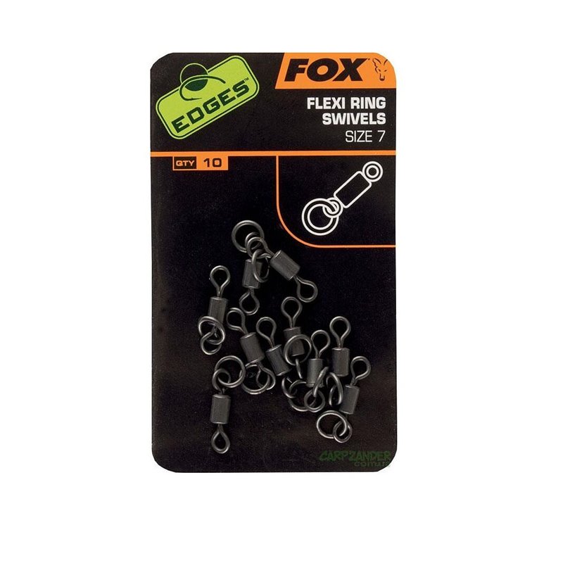 Вертлюг Fox Edges Flexi Ring Swivel №7 10шт