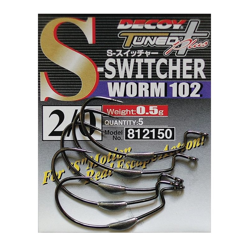 Крючки Decoy S-Switcher Worm 102 №2 / 0