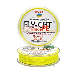 Шнур Ntec FlyCat Yellow 137 м 0,14 мм 6,8 кг