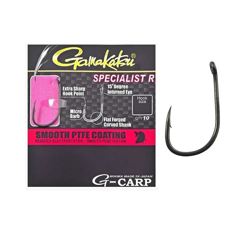 Крючок Gamakatsu G-CARP SPECIALIST R №4 10 шт