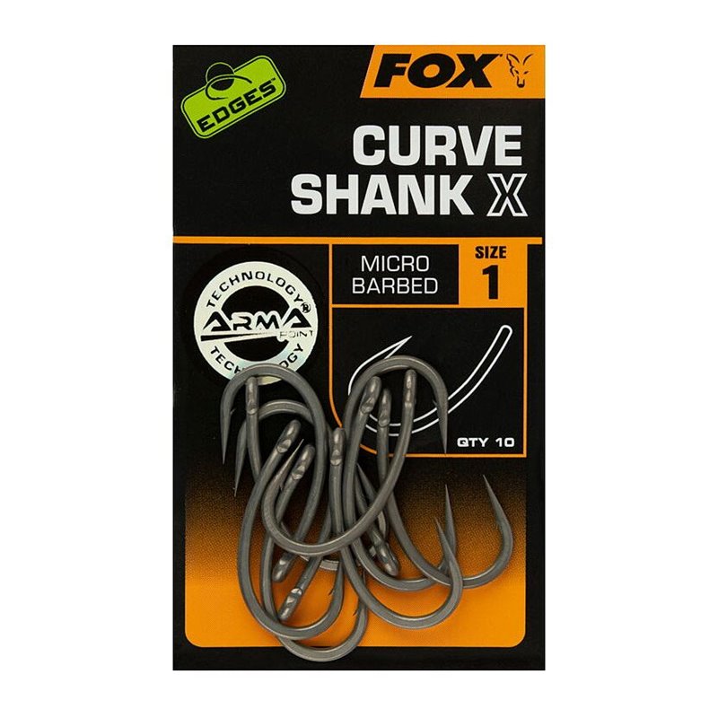 Крючки Fox Edges Curve Shank X size 1