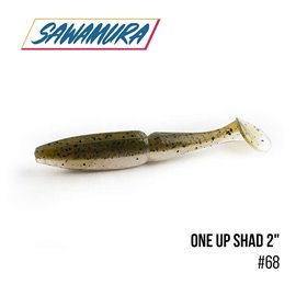 Виброхвост Sawamura One'Up Shad 2.0' 9 шт