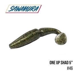 Виброхвост Sawamura One'Up Shad 5.0', 5 шт