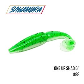 Виброхвост Sawamura One'Up Shad 6.0', 4 шт