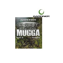 Крючок Gardner Cover Dark Mugga Hooks Barbed №6 20 шт