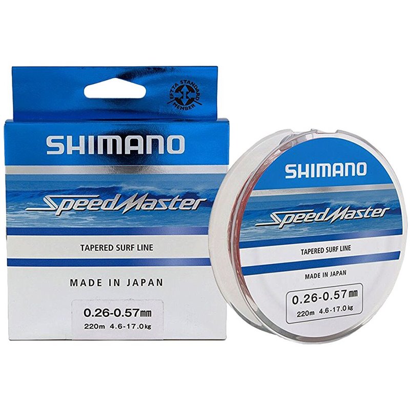 Шок-лидер Shimano Speedmaster Tapered Surf Line 220 м 0,33-0,57 мм 7,2-17 кг