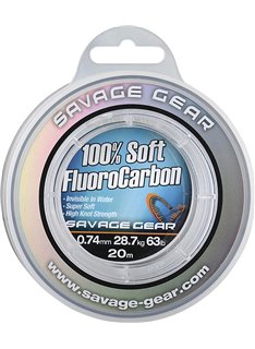 Флюорокарбон Savage Gear Soft Fluorocarbon 20 м 0,60 мм 21,6 кг