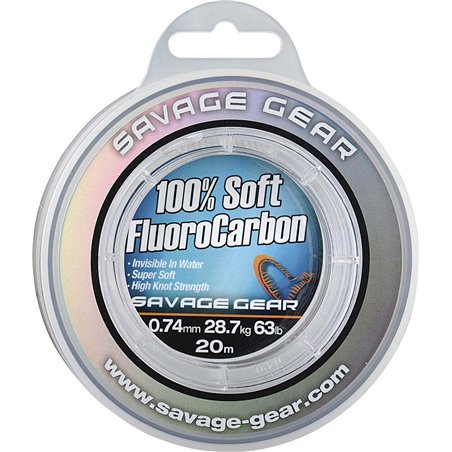 Флюорокарбон Savage Gear Soft Fluorocarbon 20 м 0,60 мм 21,6 кг