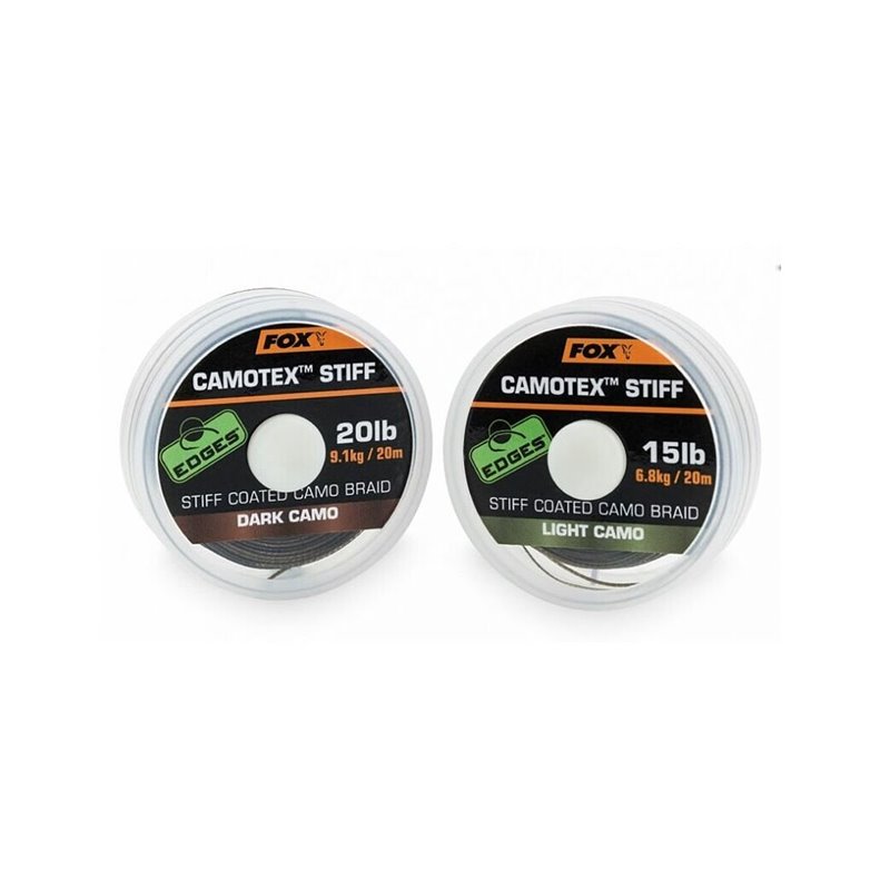 Поводковый материал Fox Edges Camotex Stiff 25lb 20 м