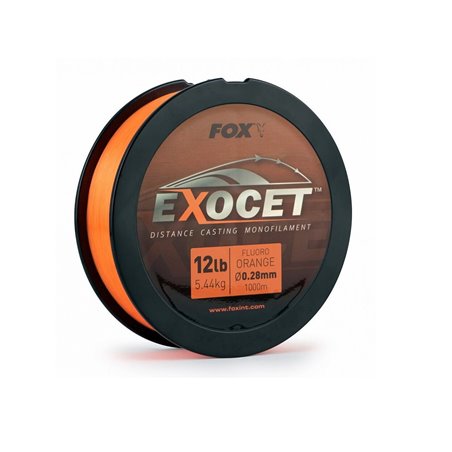 Леска Fox Exocet Fluoro Orange 1000 м 0,26 мм 4,9 кг