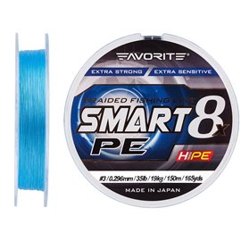 Шнур Favorite Smart PE 8x 150 м 3 0,296 мм 19 кг