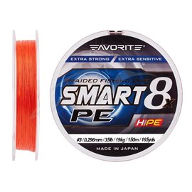 Шнур Favorite Smart PE 8x 150 м 3 0,296 мм 19 кг