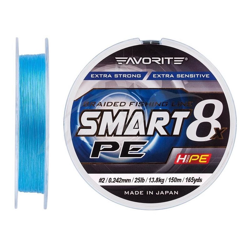 Шнур Favorite Smart PE 8x 150 м 2 0,242 мм 13,8 кг