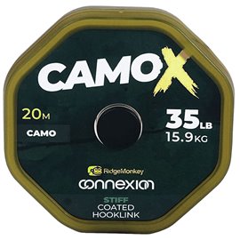 Ridge Monkey Connexion CamoX Stiff Coated Hooklink 20 м 35lb/15,9 кг