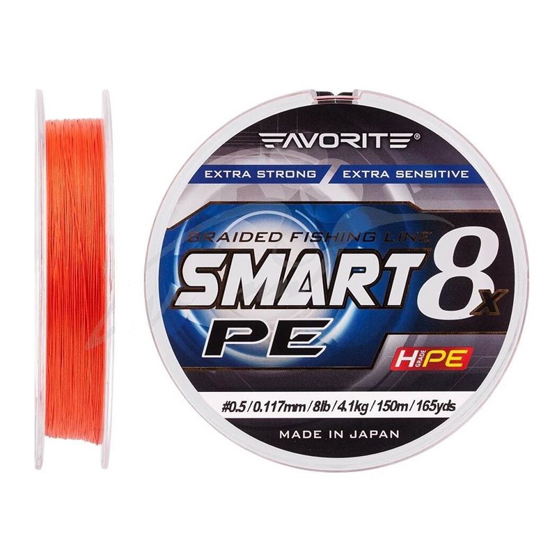 Шнур Favorite Smart PE 8x 150 м 0,5 0,117 мм 4,1 кг