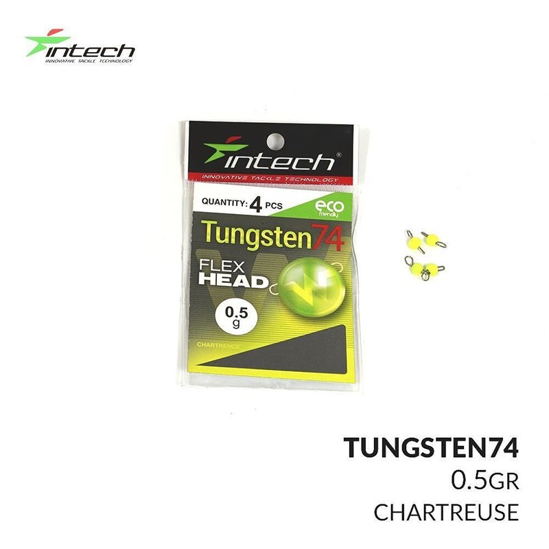 Груз Intech Tungsten 74 Gloss Chartreuse UV 0.5g