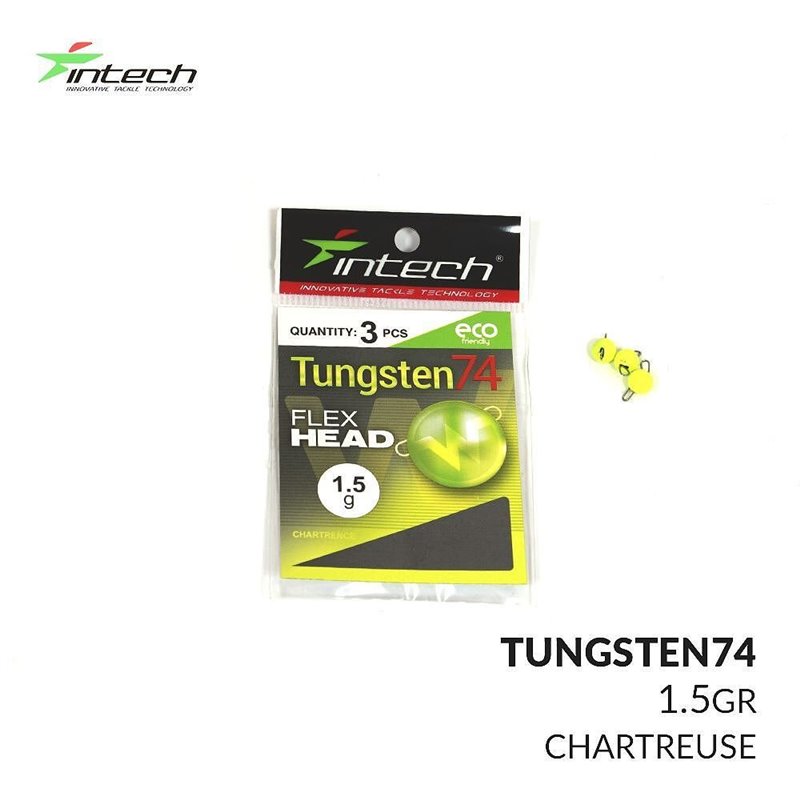 Груз Intech Tungsten 74 Gloss Chartreuse UV 1.5g