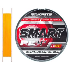 Шнур Favorite Smart PE 4x 150 м 0,5 0,117 мм 3,6 кг