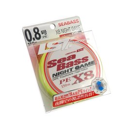 Шнур LineSystem SEA BASS X8 NIGHT GAME 150 м 2 0,235 мм 13,47 кг