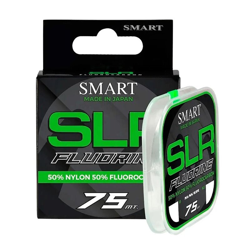 Леска Smart SLR Fluorine 75 м 0,155 мм 3,4 кг