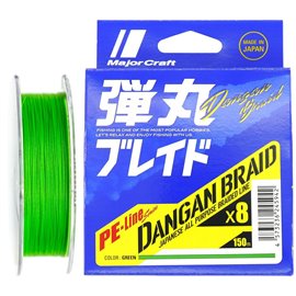 Шнур Major Craft Dangan Braid X8 200 м 1,5 0,19 мм12,3 кг