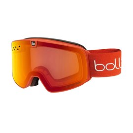 Горнолыжная маска Bolle Nevada Neo Phantom Fire Red Photochromic + Lemon