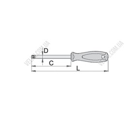 Отвертка Unior Torx 621TBI TX10