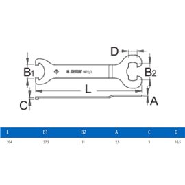 Ключ для каретки Unior Tools Old Types