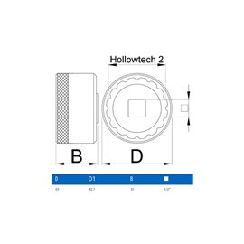 Съемник каретки Unior Tools 16 Notch