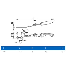 Ключ для каретки Unior Tools 16 Notch